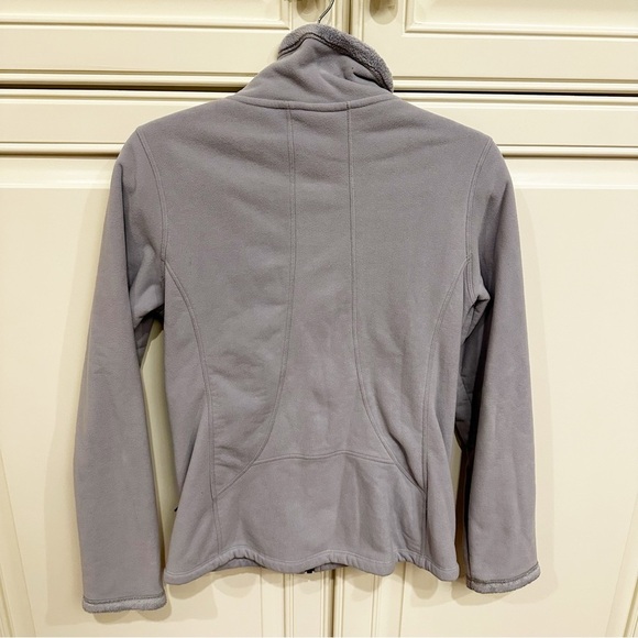 The North Face Womens Lavender Fleece Lined Zip Front Mock Neck Sweatshirt Small - Picture 10 of 10